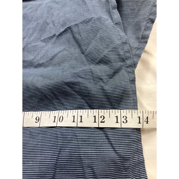 Striped Full-Size Bed Skirt 60% Cotton 40% Polyester Blue & White 92d - Picture 6 of 6